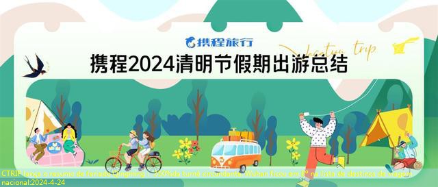 CTRIP lança o resumo de feriado Qingming： 350%da turnê circundante, Wuhan ficou em 8º na lista de destinos de viagem nacional